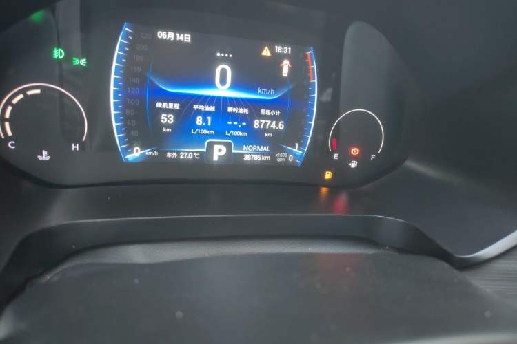 Used Chery Tiggo 8 2021 Kunpeng Edition 290TGDI Automatic Zhubfeng+ Version Odometer Close Up