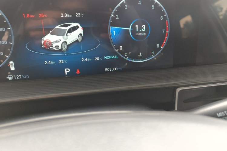 Used Chery Tiggo 8 2023 Kunpeng Edition 290TGDI Automatic Excellence Model Odometer Close Up