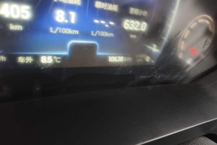 Used Chery Tiggo 8 2025 Excellence Edition 230 TCI Manual Comfort Version 7 Seats Odometer Close Up