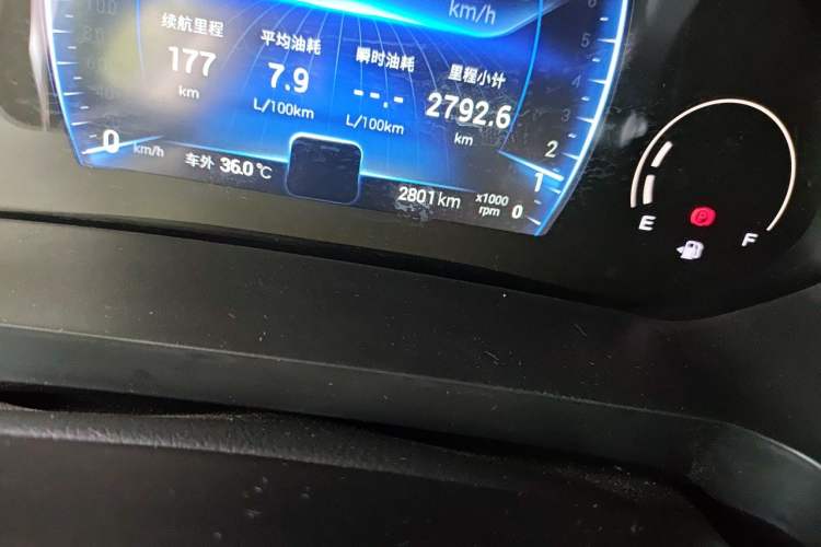 Used Chery Tiggo 8 2025 Excellence Version 230 TCI Manual Comfort Edition 5 Seats Odometer Close Up