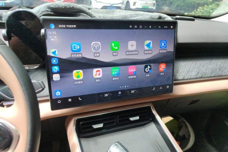 Used Chery Tiggo 8 L 2025 Model 2.0T Two-Wheel Drive Changhong Edition—7 Seaters Audio And AC Panel