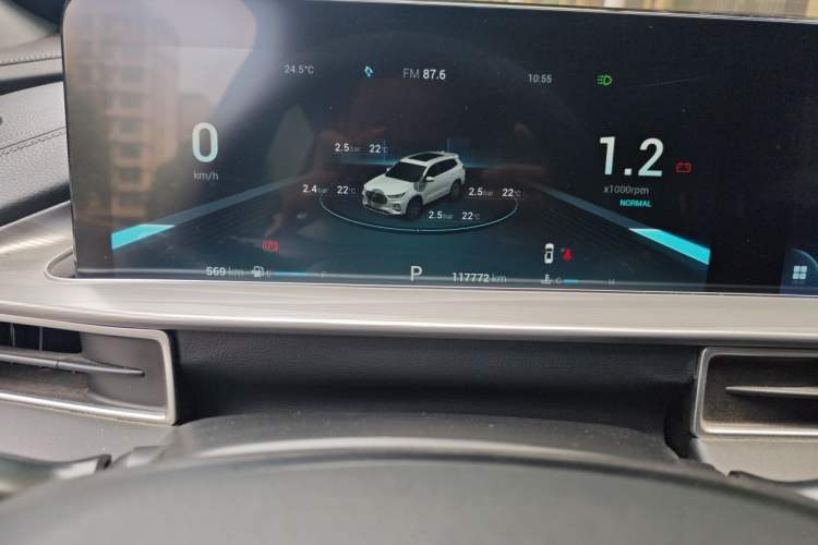 Used Chery Tiggo 8 PLUS 2021 290TGDI DCT Haoting Edition Odometer Close Up