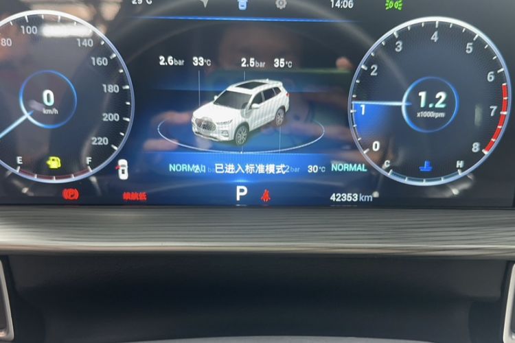 Used Chery Tiggo 8 PLUS 2021 290TGDI DCT Haoting Edition Odometer Close Up