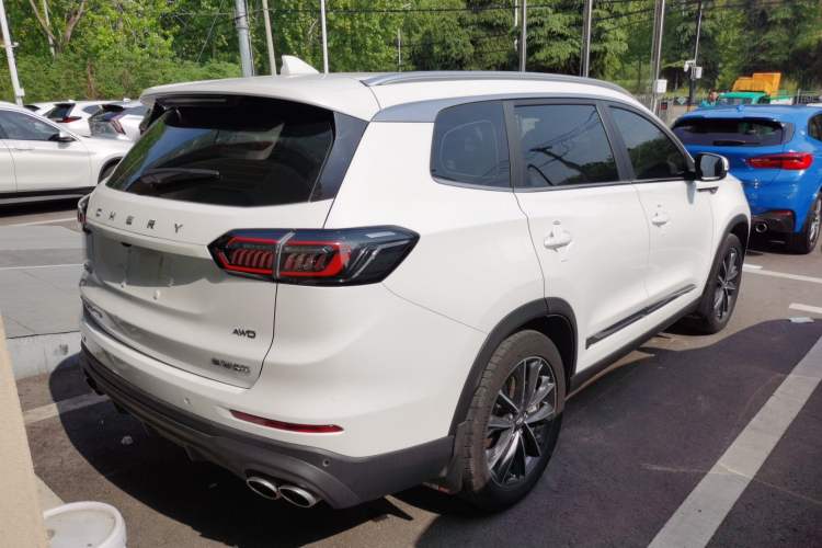 Used Chery Tiggo 8 PLUS 2022 Kunpeng Edition 390TGDI DCT Four-Wheel Drive Luxury Version Rear Right 45 Deg
