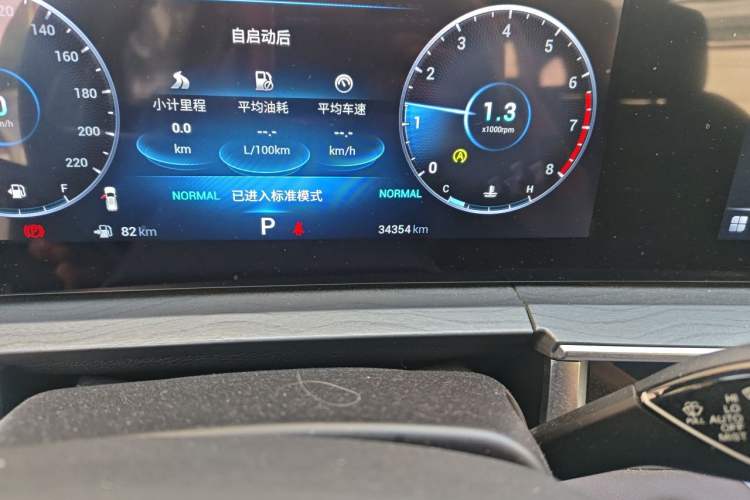 Used Chery Tiggo 8 PRO 2022 390T Four-Wheel Drive Storm Edition 5 Seats Odometer Close Up