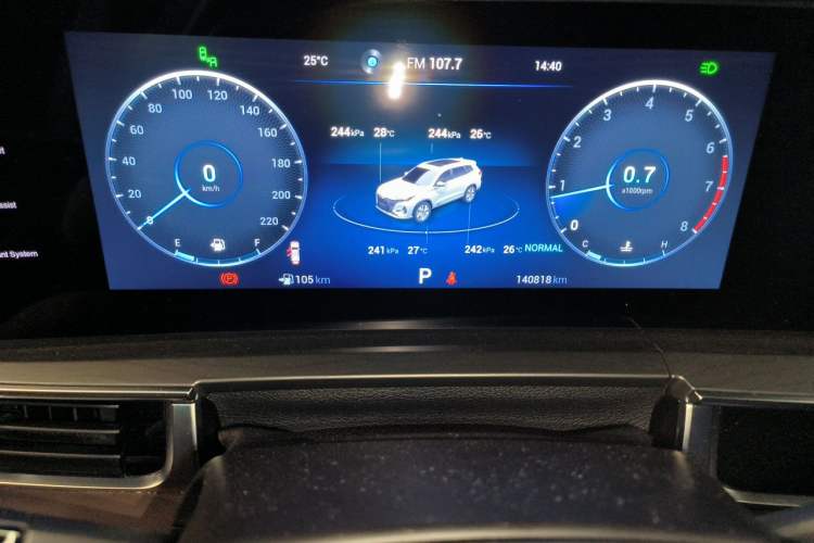 Used Chery Tiggo 8 PRO 2022 390T Four-Wheel Drive Storm Edition 5 Seats Odometer Close Up