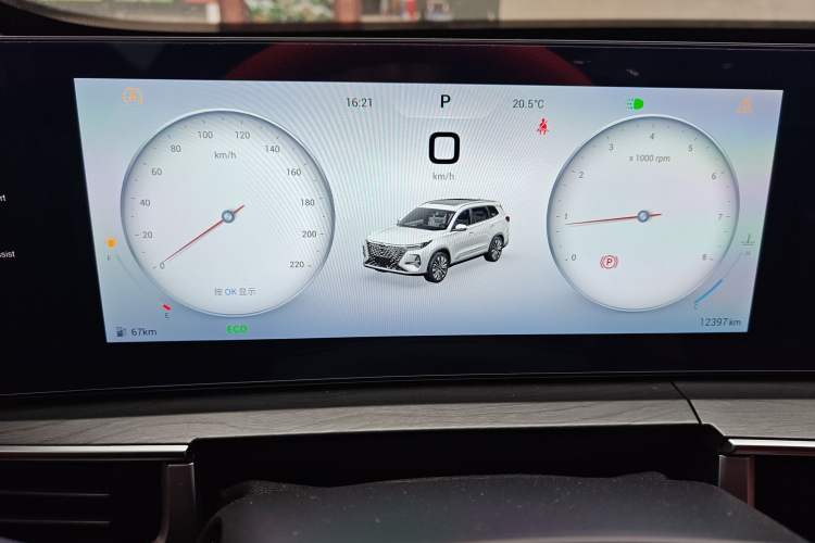 Used Chery Tiggo 8 PRO 2024 Champion Edition 390T Two-Wheel Drive Peak Version 5 Seats Odometer Close Up