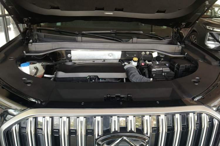 Used Chery Tiggo 9 2023 2.0T Dual-Clutch Two-Wheel Drive Luxury Edition 5 Seats Engine Bay