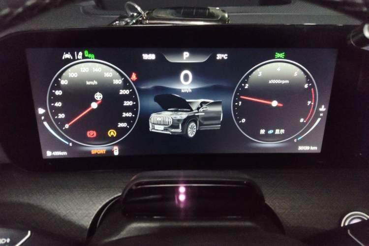 Used Chery Tiggo 9 2023 2.0T Dual-Clutch Two-Wheel Drive Prestige Version 5 Seats Instrument Cluster