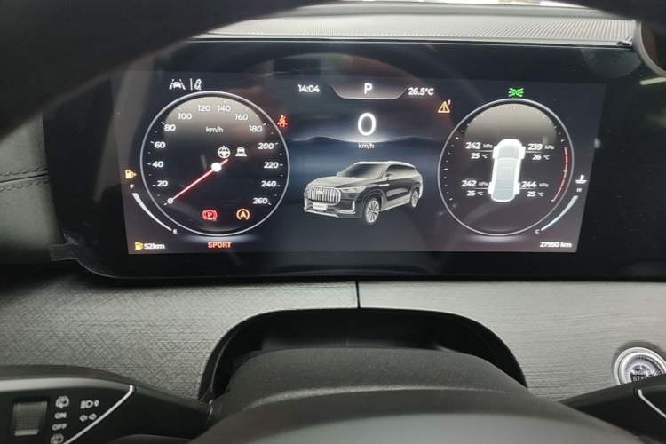 Used Chery Tiggo 9 2023 2.0T Dual-Clutch Two-Wheel Drive Luxury Edition 5 Seats Instrument Cluster