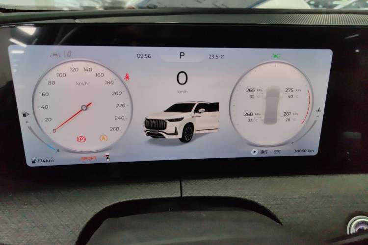 Used Chery Tiggo 9 2023 2.0T Dual-Clutch Two-Wheel Drive Leading Edition 5 Seats Instrument Cluster