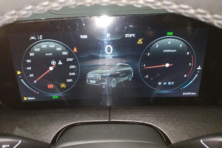 Used Chery Tiggo 9 2023 2.0T Automatic Two-Wheel Drive Luxury Version 7 Seats Instrument Cluster