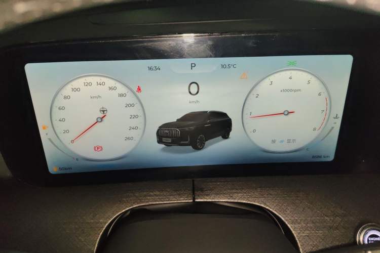Used Chery Tiggo 9 2023 2.0T Dual-Clutch Two-Wheel Drive Luxury Edition 5 Seats Instrument Cluster
