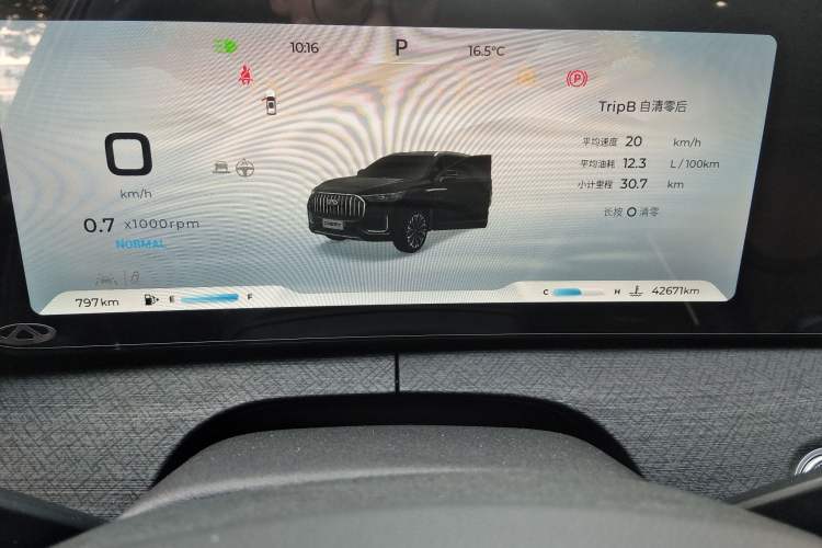 Used Chery Tiggo 9 2023 Facelift 2.0T Automatic All-Wheel Drive Ultimate Edition 5 Seats Instrument Cluster