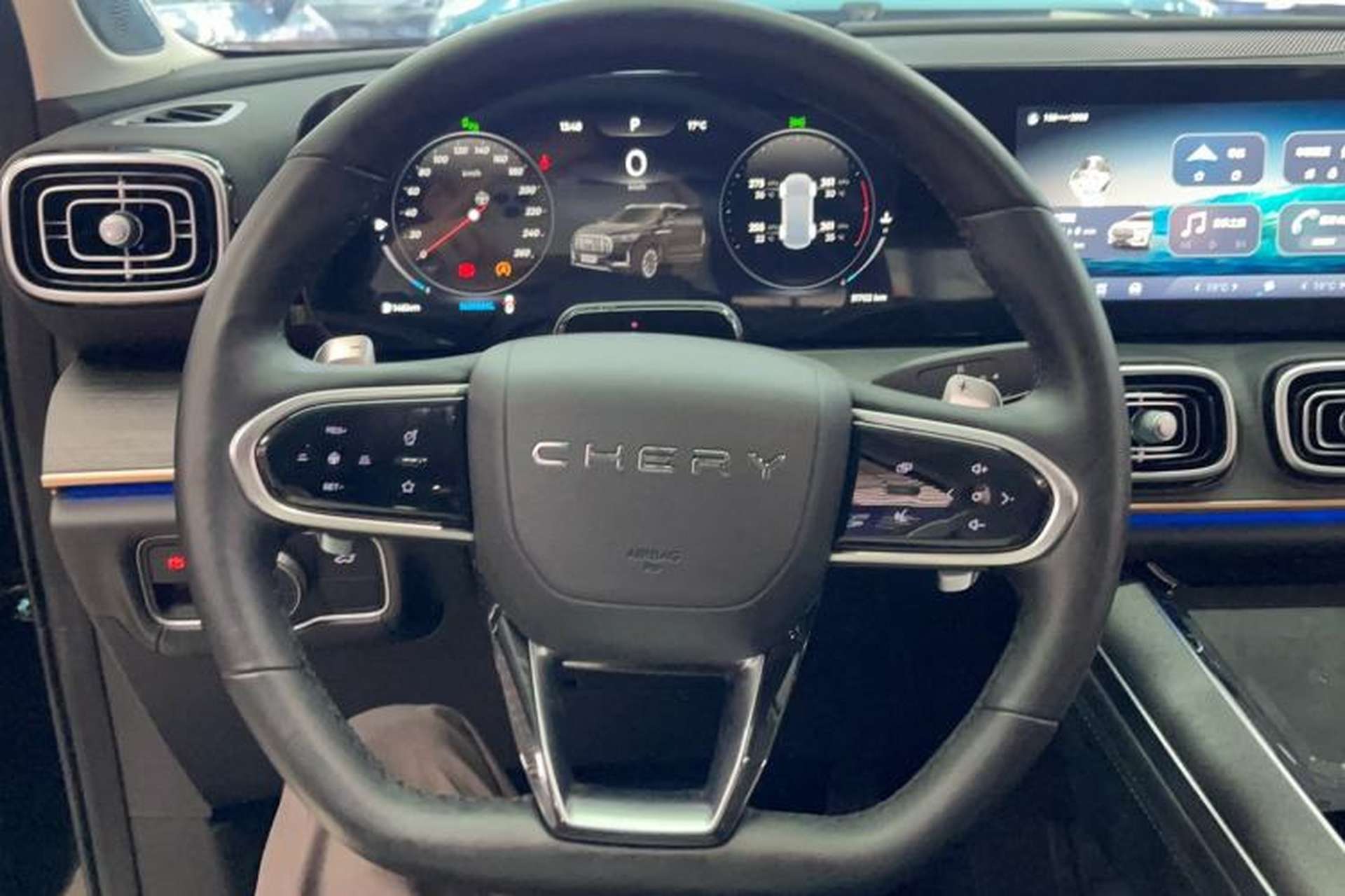 Used Chery Tiggo 9 2023 2.0T Dual-Clutch Two-Wheel Drive Prestige Version 5 Seats Steering Wheel