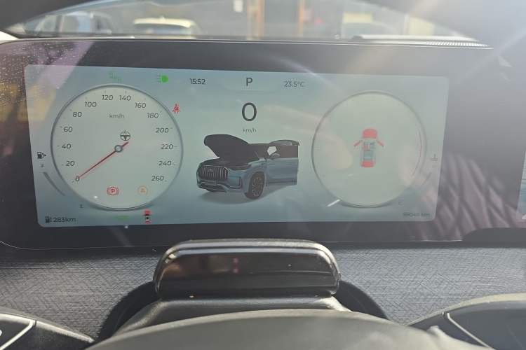 Used Chery Tiggo 9 2023 2.0T Dual-Clutch Two-Wheel Drive Prestige Version 5 Seats Instrument Cluster
