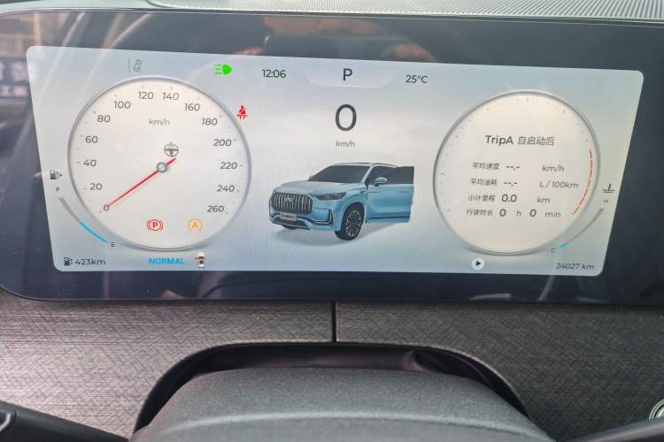 Used Chery Tiggo 9 2023 2.0T Dual-Clutch Two-Wheel Drive Leading Edition 5 Seats Instrument Cluster