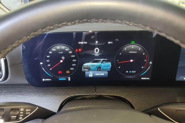 Used Chery Tiggo 9 2023 2.0T Dual-Clutch Two-Wheel Drive Luxury Edition 5 Seats Instrument Cluster