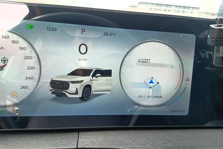 Used Chery Tiggo 9 2023 2.0T Dual-Clutch Two-Wheel Drive Leading Edition 5 Seats Instrument Cluster