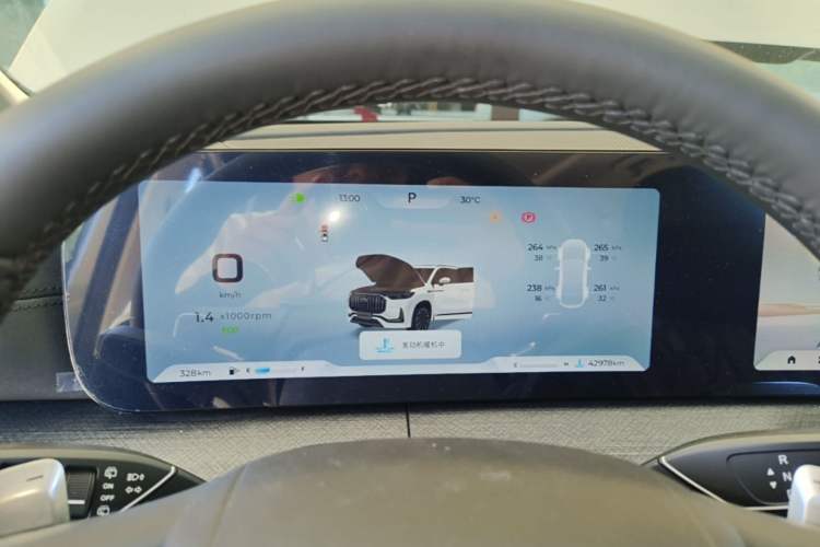 Used Chery Tiggo 9 2023 2.0T Dual-Clutch Two-Wheel Drive Luxury Edition 5 Seats Instrument Cluster