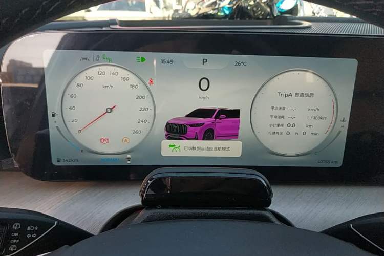 Used Chery Tiggo 9 2023 2.0T Automatic All-Wheel Drive Flagship Version 5 Seats Instrument Cluster