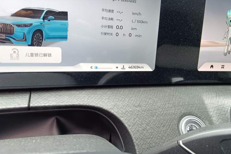 Used Chery Tiggo 9 2023 Facelift 2.0T Dual-Clutch Two-Wheel Drive Luxury Edition 7 Seats Odometer Close Up