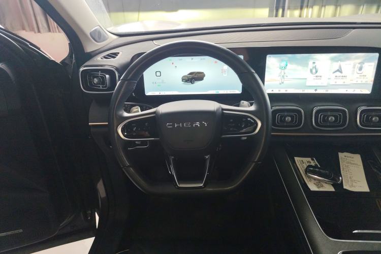 Used Chery Tiggo 9 2023 2.0T Dual-Clutch Two-Wheel Drive Leading Edition 5 Seats Steering Wheel