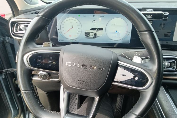 Used Chery Tiggo 9 2023 2.0T Dual-Clutch Two-Wheel Drive Leading Edition 5 Seats Steering Wheel
