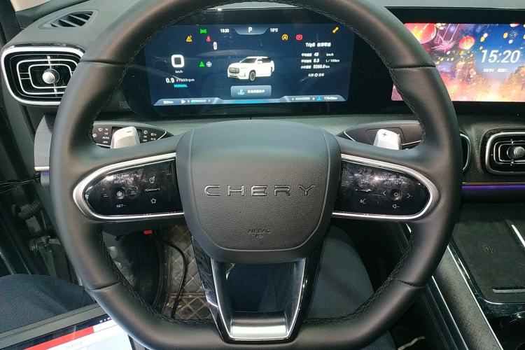 Used Chery Tiggo 9 2023 2.0T Dual-Clutch Two-Wheel Drive Luxury Edition 5 Seats Steering Wheel