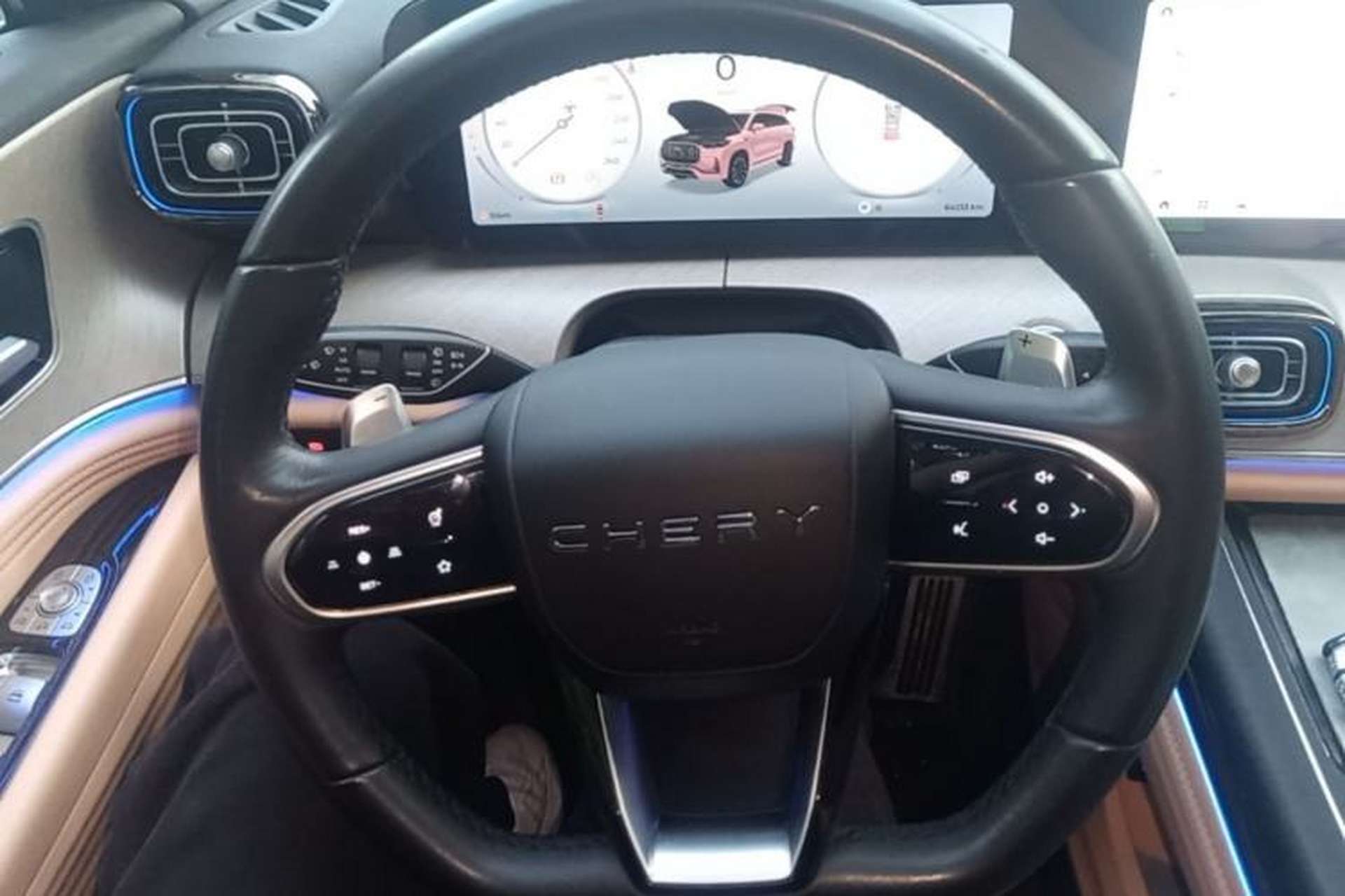 Used Chery Tiggo 9 2023 2.0T Automatic Two-Wheel Drive Luxury Edition 5 Seats Steering Wheel