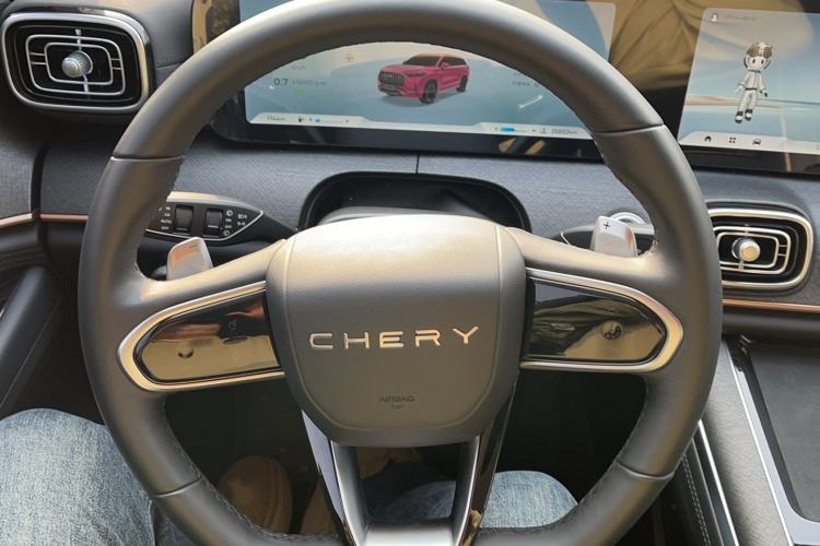 Used Chery Tiggo 9 2023 2.0T Dual-Clutch Two-Wheel Drive Leading Edition 5 Seats Steering Wheel