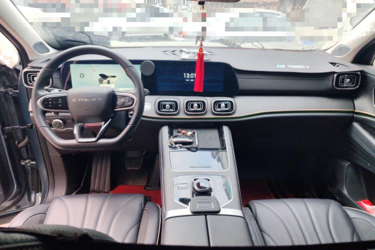 Used Chery Tiggo 9 2023 2.0T Dual-Clutch Two-Wheel Drive Luxury Edition 5 Seats Center Console