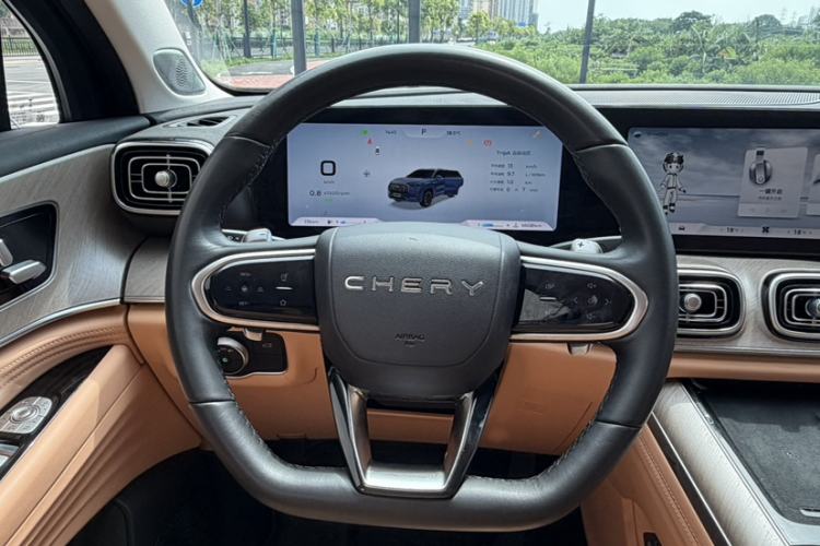 Used Chery Tiggo 9 2023 2.0T Automatic All-Wheel Drive Ultimate Edition 5 Seats Steering Wheel