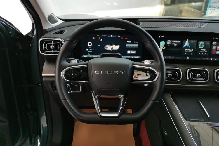 Used Chery Tiggo 9 2023 2.0T Dual-Clutch Two-Wheel Drive Prestige Version 5 Seats Steering Wheel