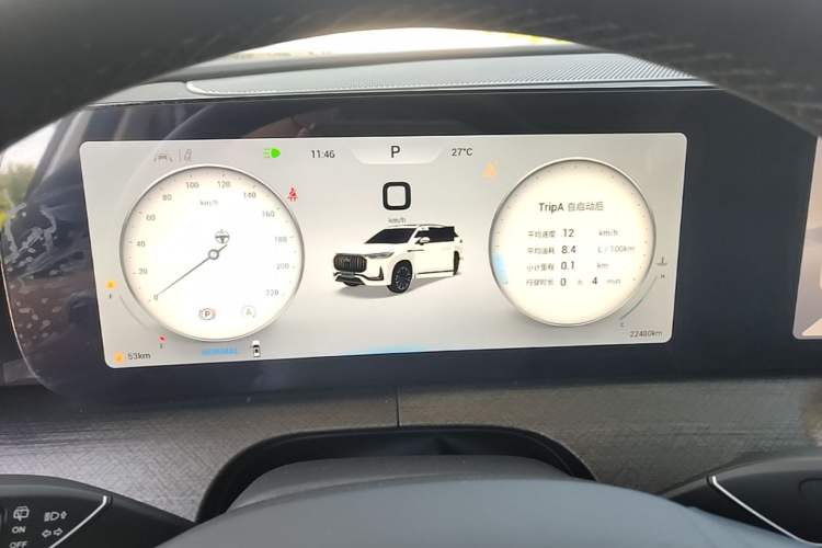 Used Chery Tiggo 9 2023 2.0T Dual-Clutch Two-Wheel Drive Luxury Edition 7 Seats Instrument Cluster