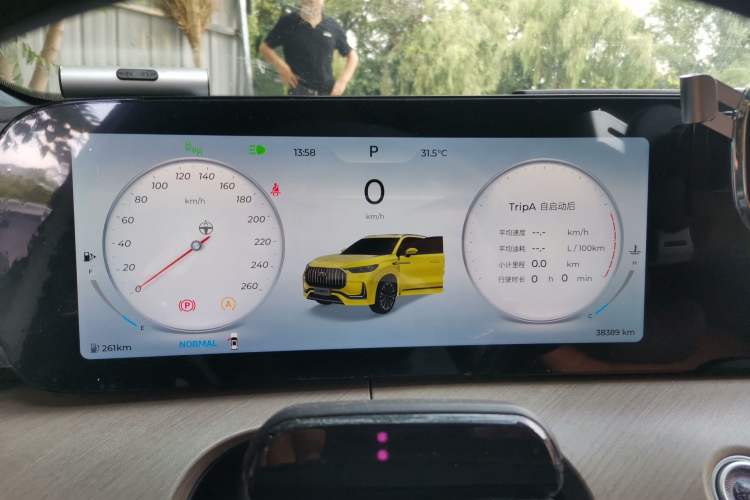 Used Chery Tiggo 9 2023 Updated Version 2.0T Automatic All-Wheel Drive Flagship Edition 5 Seats Instrument Cluster