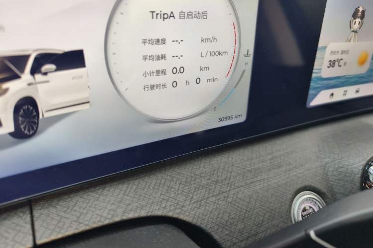 Used Chery Tiggo 9 2023 2.0T Dual-Clutch Two-Wheel Drive Luxury Edition 5 Seats Odometer Close Up