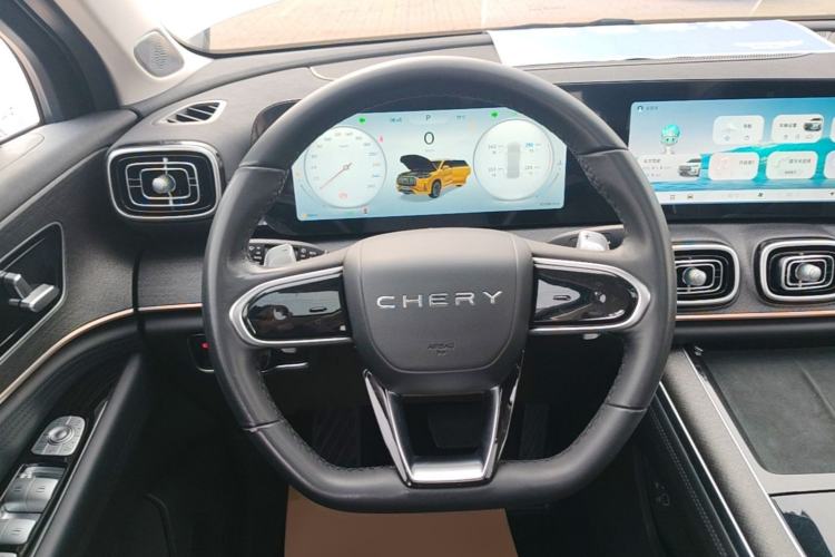 Used Chery Tiggo 9 2023 2.0T Dual-Clutch Two-Wheel Drive Leading Edition 5 Seats Steering Wheel