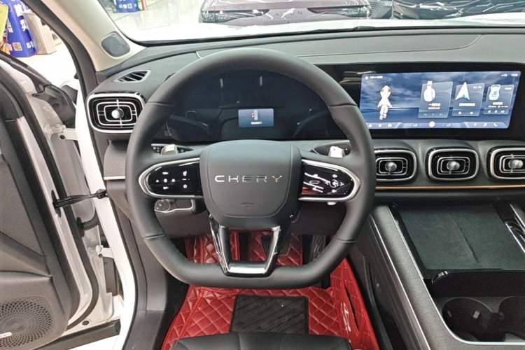 Used Chery Tiggo 9 2023 2.0T Dual-Clutch Two-Wheel Drive Leading Edition 5 Seats Steering Wheel