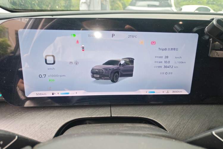 Used Chery Tiggo 9 2025 2.0T Dual-Clutch Two-Wheel Drive Black Samurai Edition 5 Seats Instrument Cluster