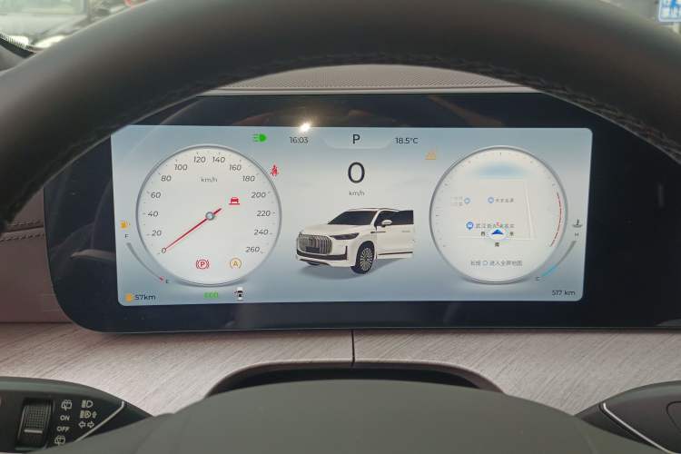 Used Chery Tiggo 9 2025 2.0T Automatic Two-Wheel Drive Luxury Edition 5 Seats Instrument Cluster