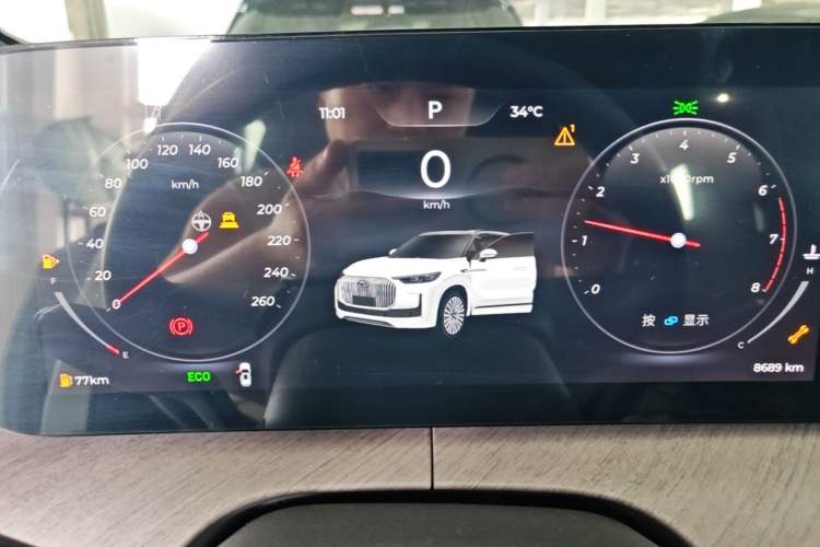 Used Chery Tiggo 9 2025 2.0T Automatic Two-Wheel Drive Luxury Edition 5 Seats Instrument Cluster