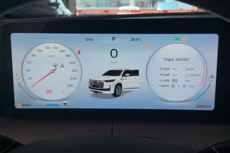 Used Chery Tiggo 9 2025 2.0T Automatic Two-Wheel Drive Luxury Edition 5 Seats Instrument Cluster
