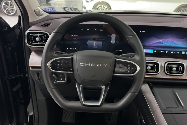 Used Chery Tiggo 9 C-DM 2025 1.5T 106KM Enjoy Edition 5 Seats Lithium Iron Phosphate Steering Wheel