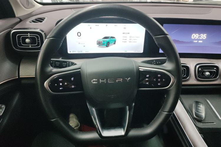 Used Chery Tiggo 9 C-DM 2025 1.5T 106KM Enjoy Edition 5 Seats Lithium-Ion Battery Steering Wheel