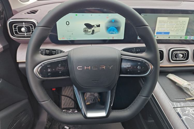 Used Chery Tiggo 9 C-DM 2025 1.5T 106KM Enjoy Edition 5 Seats Lithium Iron Phosphate Steering Wheel