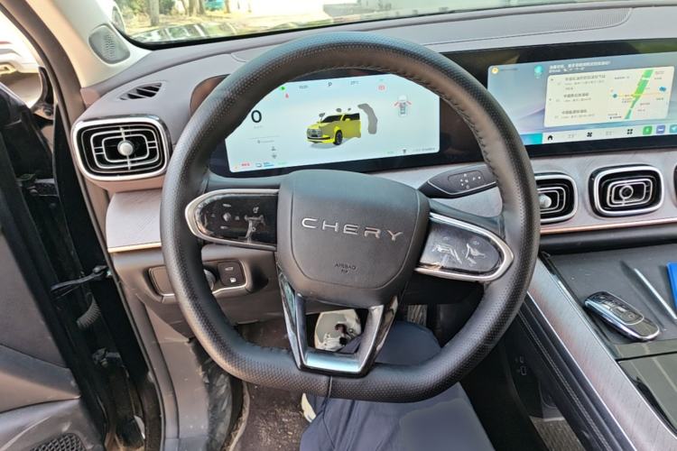 Used Chery Tiggo 9 C-DM 2025 1.5T 106KM Enjoy Edition 5 Seats Lithium-Ion Battery Steering Wheel