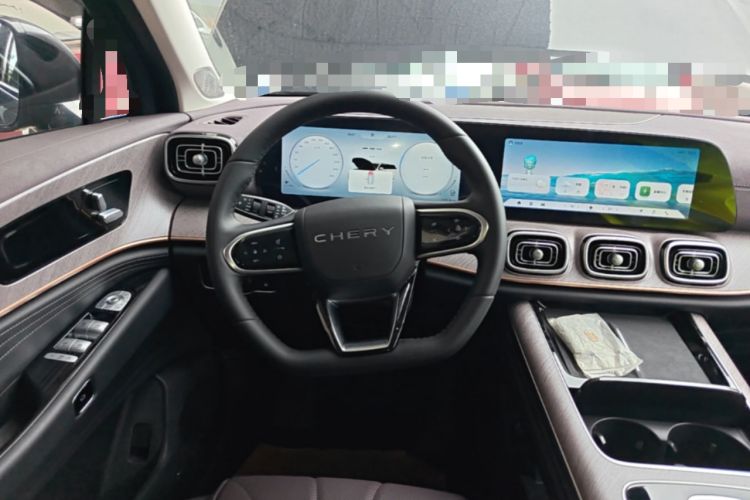 Used Chery Tiggo 9 C-DM 2025 1.5T 106KM Enjoy Edition 7 Seats Lithium Iron Phosphate Steering Wheel