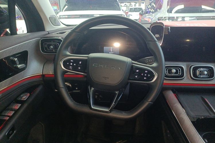 Used Chery Tiggo 9 C-DM 2025 1.5T 106KM Enjoy Edition 7 Seats Lithium Iron Phosphate Steering Wheel