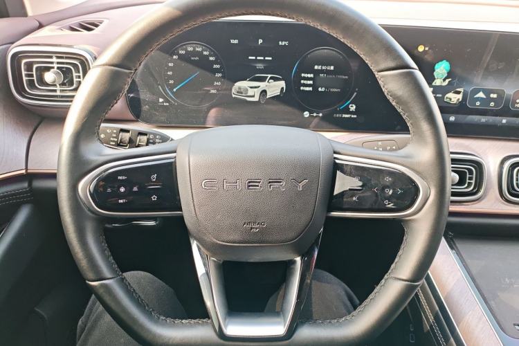 Used Chery Tiggo 9 C-DM 2025 1.5T 106KM Ultra-Comfort Edition 5 Seats Lithium-NMC Steering Wheel